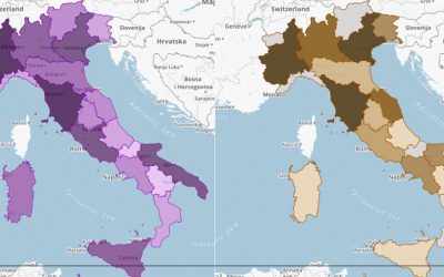 La mappa delle cantine e dei vini D.O.C e D.O.C.G in Italia
