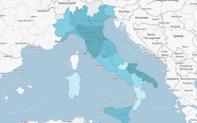 Studenti per docente nelle regioni italiane