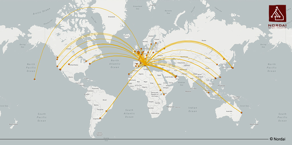 La mappa dei sardi nel mondo GeoNue